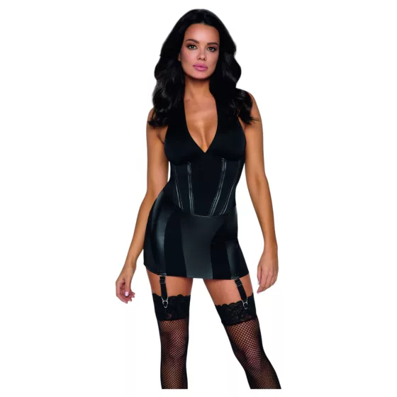 Cottelli - domina dress with whip (black) - M