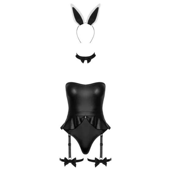 Cottelli - Bunny Costume - Black (3 Piece)