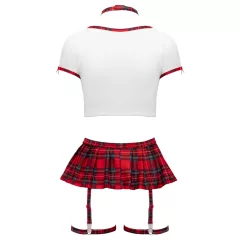 Cottelli - schoolgirl costume set (red and white)