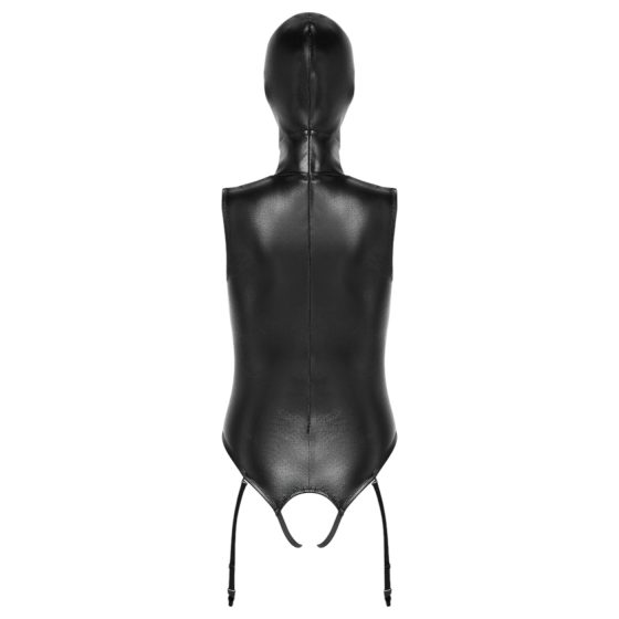 Bad Kitty - Open-Front Body Suit & Mask (Black)
