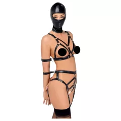 Bad Kitty - Body Harness Set and Mask (Black)