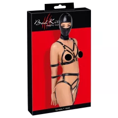 Bad Kitty - Body Harness Set and Mask (Black)
