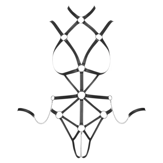 Bad Kitty - strappy body harness (black)