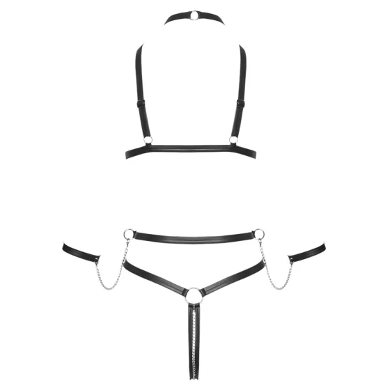 Bad Kitty - strappy body harness (black) - L