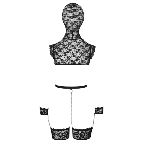 Bad Kitty - Lace BDSM Set (Black) - XL