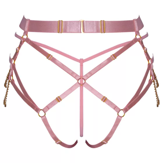 Bad Kitty - Chain Harness with Thong (Pink)