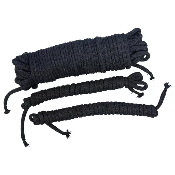 Bad Kitty - bondage rope set (20 m + 2 x 3 m, black)