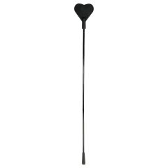 Heart-Shaped Silicone Wand - Black