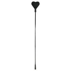Heart-Shaped Silicone Wand - Black