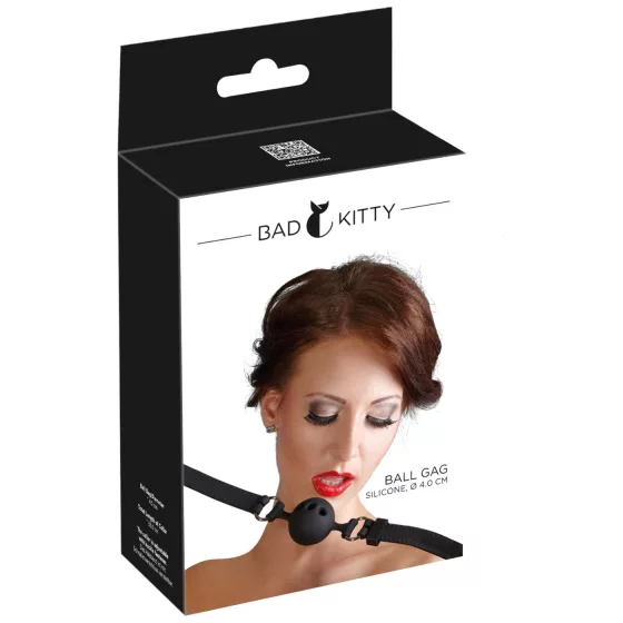 Bad Kitty - Medium Silicone Gag (Black)