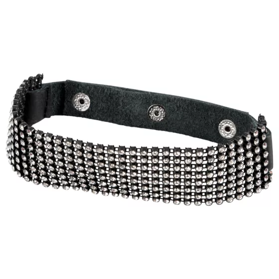 Bad Kitty - Rhinestone Collar (Black)