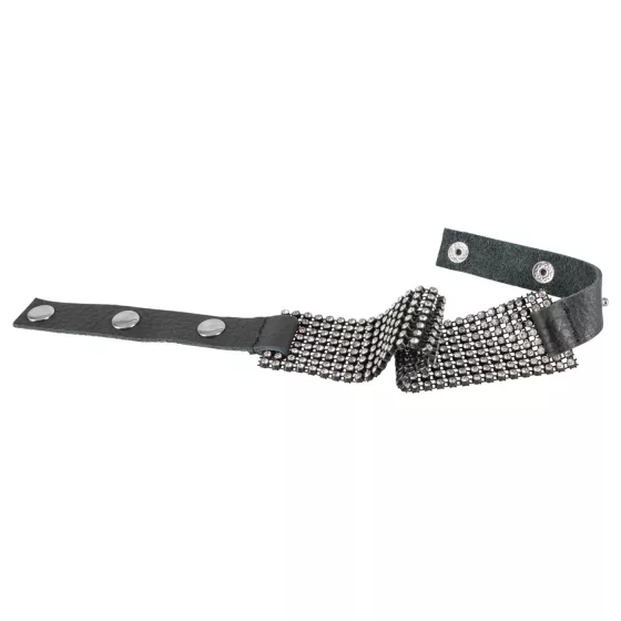 Bad Kitty - Rhinestone Collar (Black)