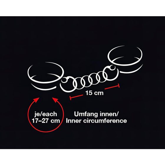 Bad Kitty - Heart-Shaped Handcuffs (Black)
