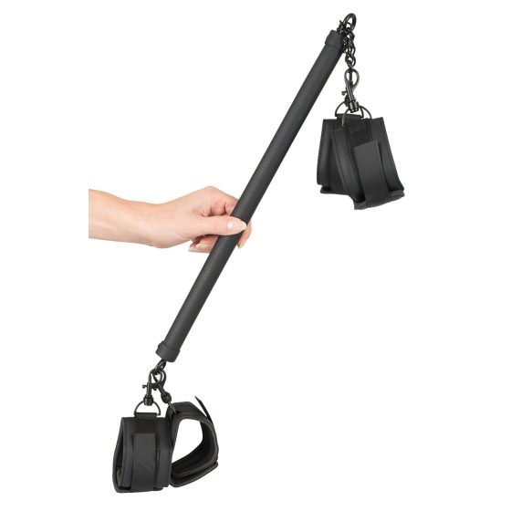 Fetish - Faux Leather Restraint Rod Set (6 pieces) - Black