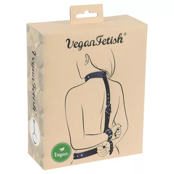 Vegan Fetish - Hand Restraint Set (Black) 