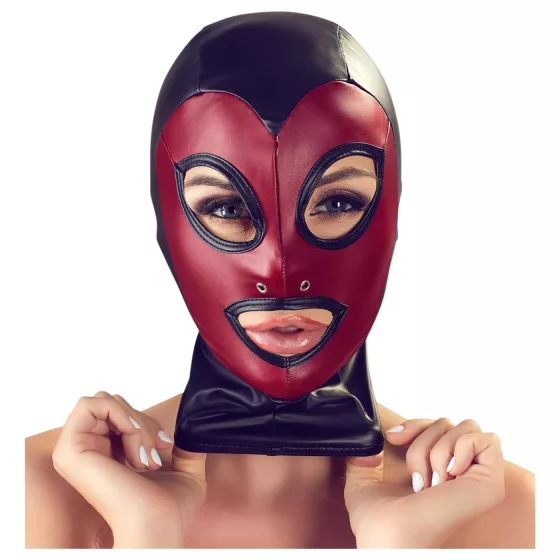 Bad Kitty - Shiny Red Suction Mask (S-L)