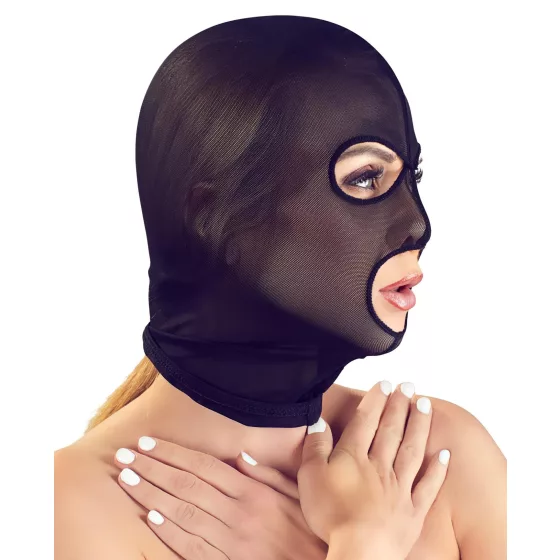 Bad Kitty - mesh blowjob mask (black)