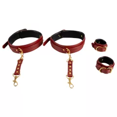 Bad Kitty - Hands to Thighs Cuff Set (Red)