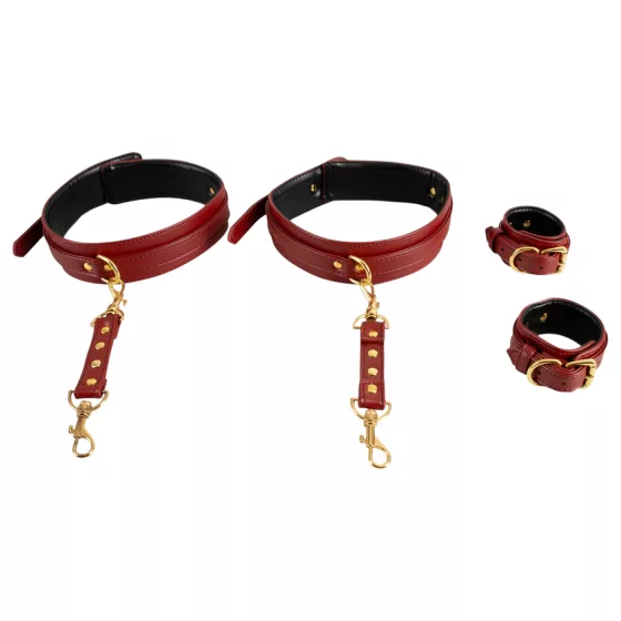 Bad Kitty - Hands to Thighs Cuff Set (Red)