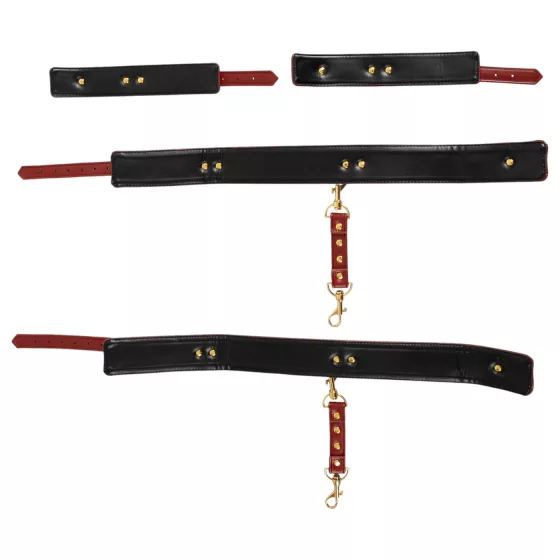 Bad Kitty - Hands to Thighs Cuff Set (Red)