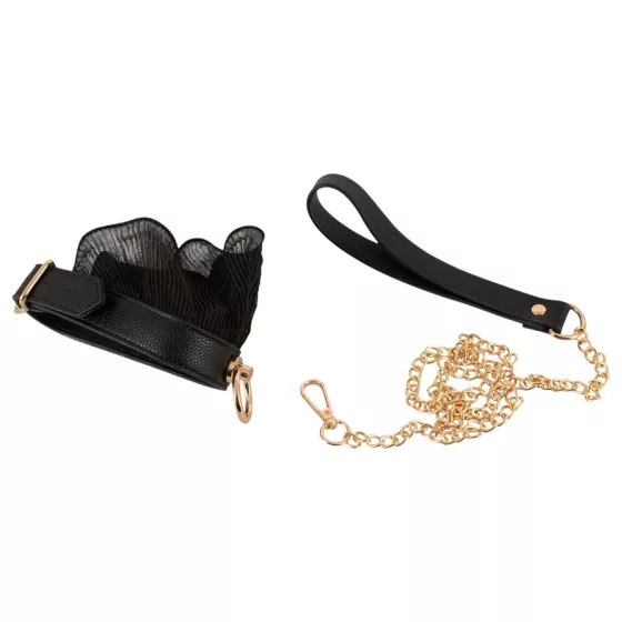 Bad Kitty - frilly bondage set (4-piece) - black
