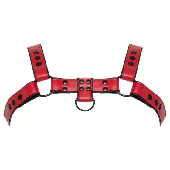 Svenjoyment - faux leather chest harness (red)