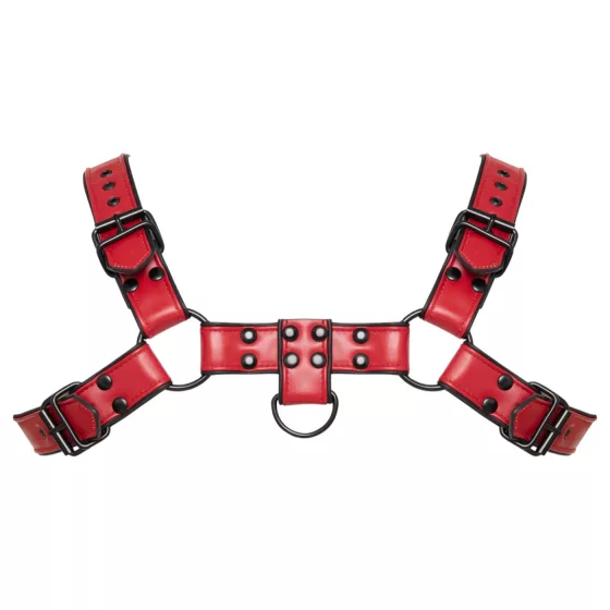 Svenjoyment - faux leather chest harness (red)