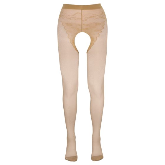 Cottelli - Striped Sexy Stockings (Nude) - 2