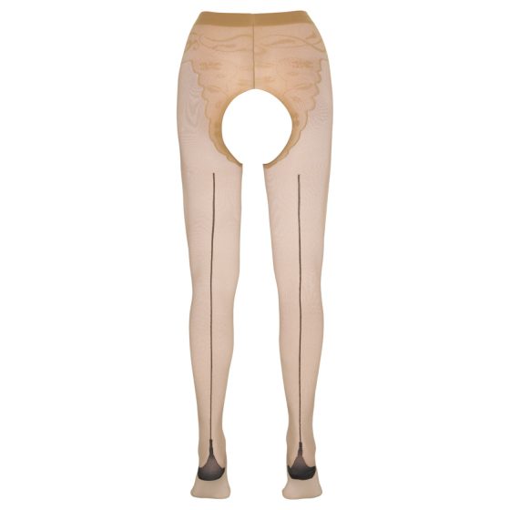 Cottelli - Striped Sexy Stockings (Nude) - 2