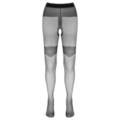 Cottelli - Exclusive Patterned Open Stockings (Black)