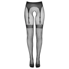 Cottelli Legwear - Black Thigh-High Open Tights (S-L)