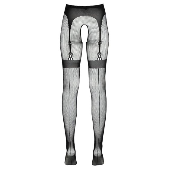 Cottelli Legwear - Black Thigh-High Open Tights (S-L)