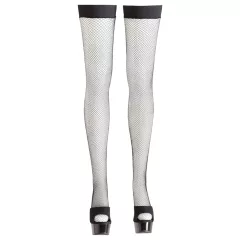 Cottelli - Black Fishnet Thigh-High Stockings
