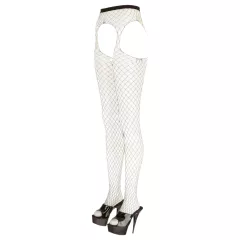 Cottelli - Open-Weave Fishnet Stockings - Black (S-L)