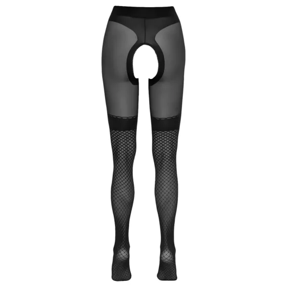 Cottelli - Open Fishnet Stockings (Black)  - 5