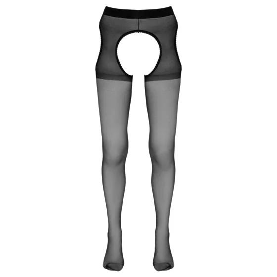 Cottelli - open (crotchless) tights (black) - L/XL