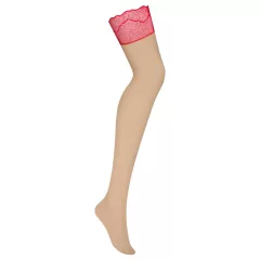 Obsessive Cupide Desire - Lacy Thigh Highs (Red)