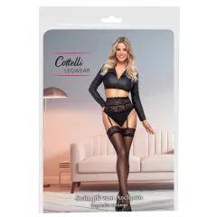Cottelli - Silky Thigh-Highs (Black)