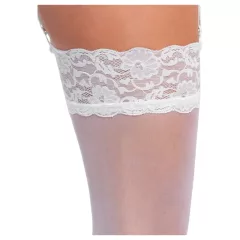 Cottelli - Silky Thigh-High Stockings (White)