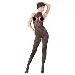 NO:XQSE - Lace Jumpsuit with Open Bust Design - XL/XXL