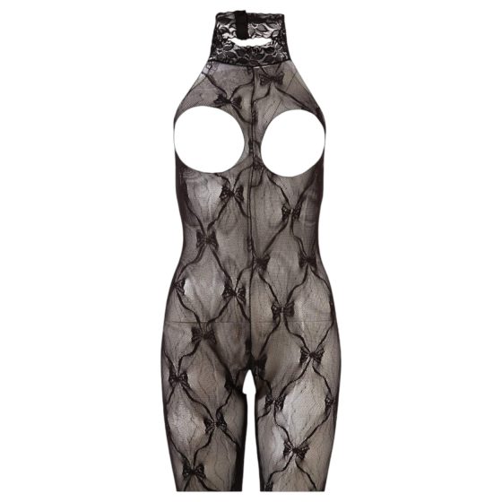 NO:XQSE - Lace Jumpsuit with Open Bust Design