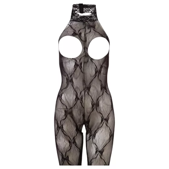 NO:XQSE - Lace Jumpsuit with Open Bust Design - XL/XXL