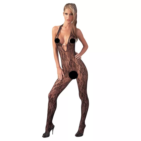 NO:XQSE - Lace Jumpsuit with Pearl Embellishments