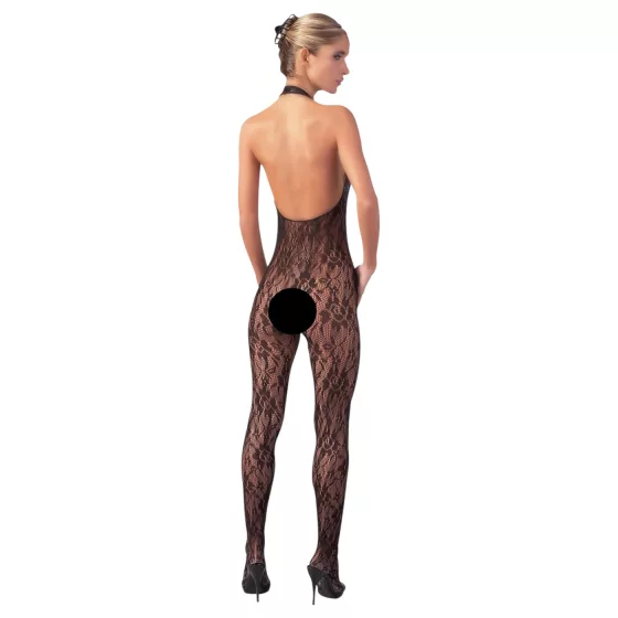 NO:XQSE - Lace Jumpsuit with Pearl Embellishments