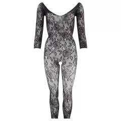 NO:XQSE - Floral Catsuit - Black (S-L)