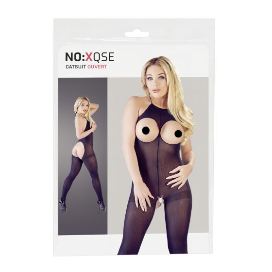 NO:XQSE - Open Halter Catsuit - Black (S-L)