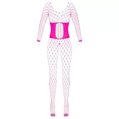 Cottelli - Fishnet Bodystocking (Pink) - Size S-L