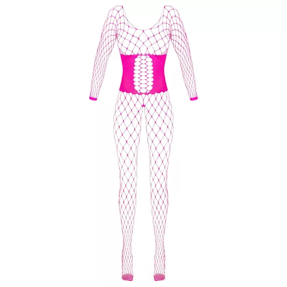 Cottelli - Fishnet Bodystocking (Pink) - Size S-L