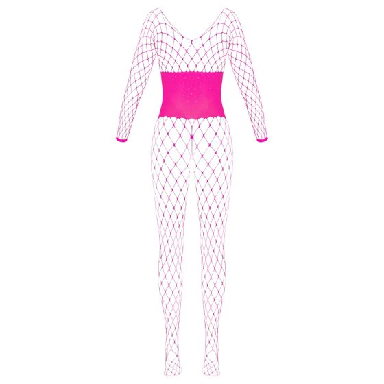 Cottelli - Fishnet Bodystocking (Pink) - Size S-L