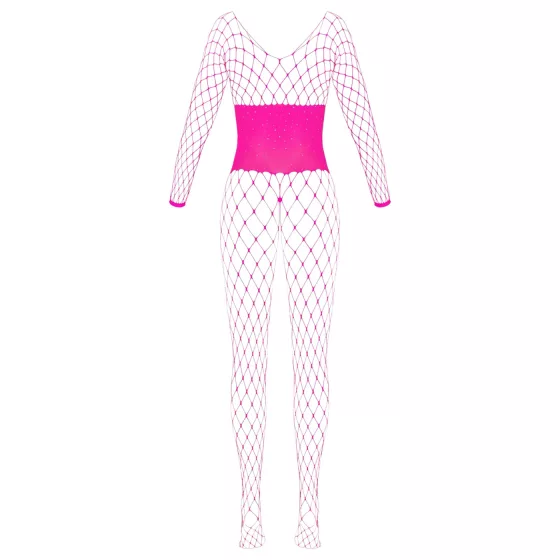 Cottelli - Fishnet Bodystocking (Pink) - Size S-L